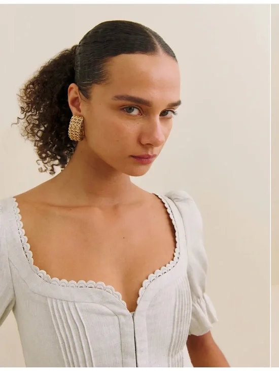 Reformation simmie linen top - Picture 3 of 7